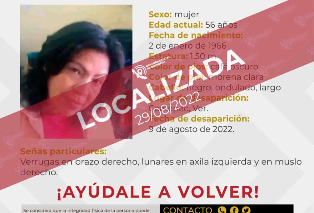 Localizan a Dulce María Ortiz, reportada como desaparecida en Coatepec