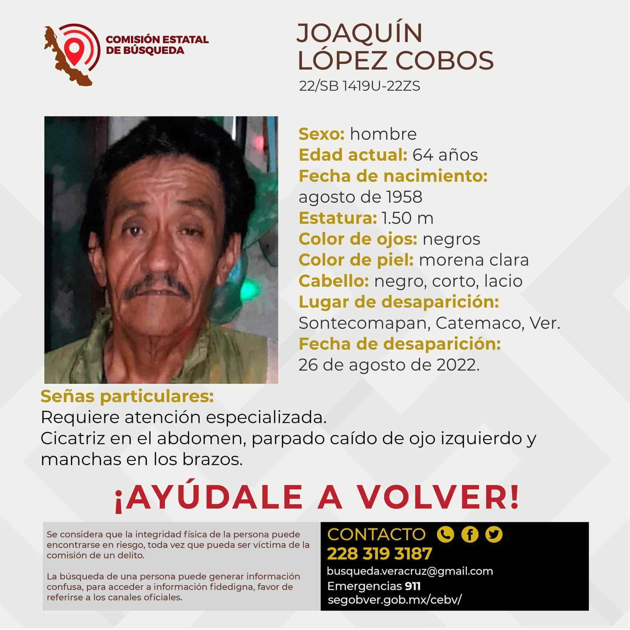 Desaparece don Joaquín en Catemaco