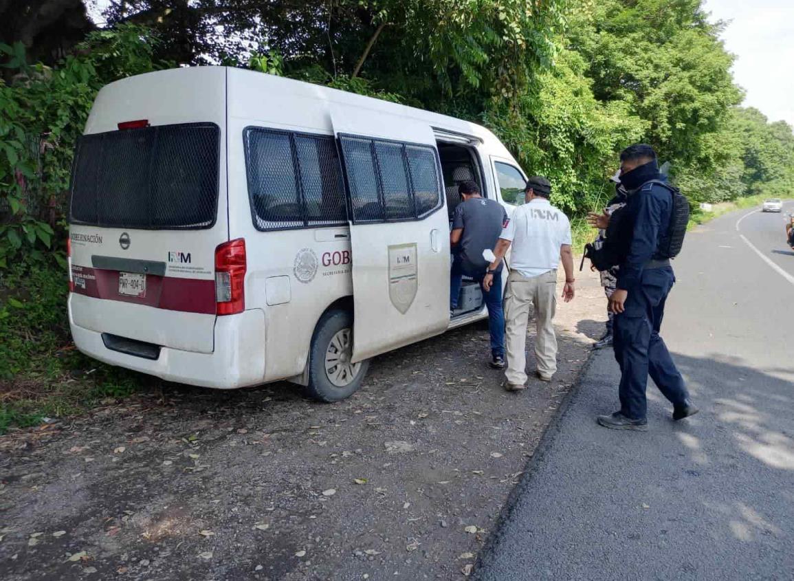 Resguarda SSP a 57 migrantes en Cosoleacaque, San Andrés Tuxtla y Orizaba