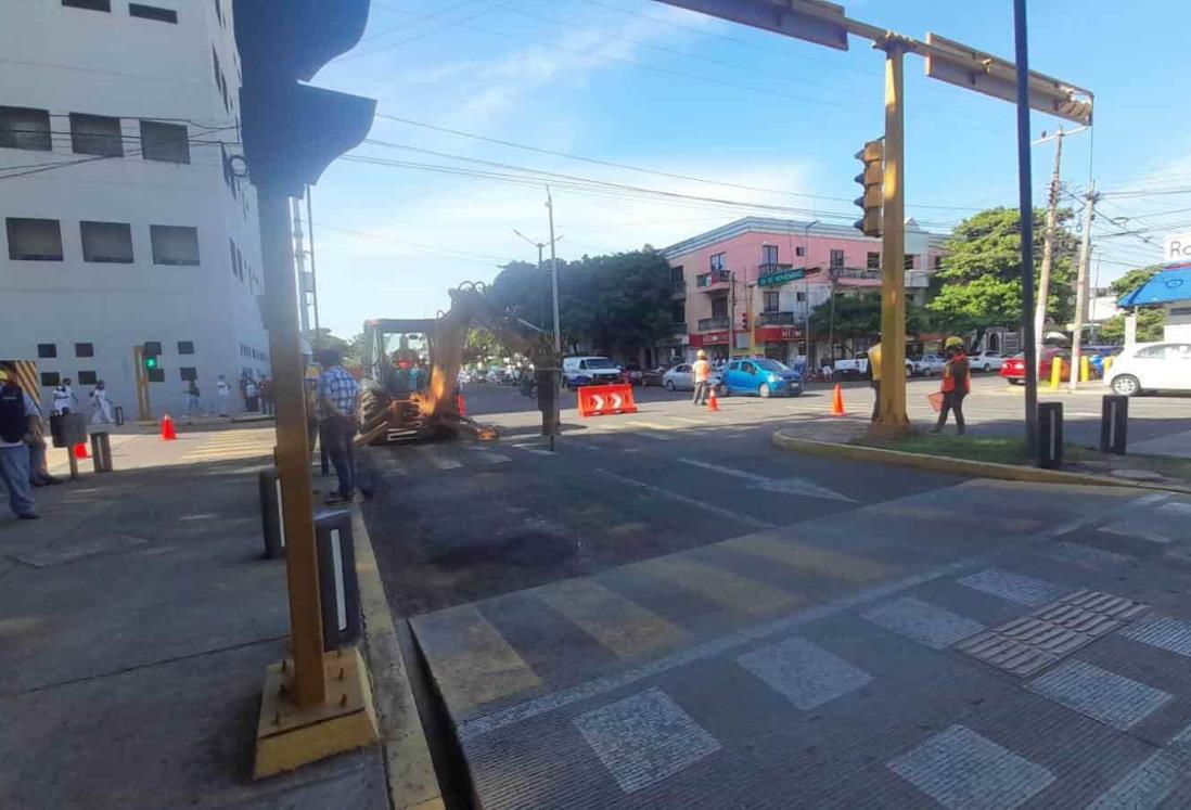 Inicia rehabilitación de la avenida 20 de Noviembre en Veracruz