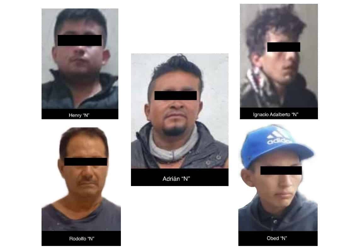 Detiene SSP a cinco presuntos criminales en Xalapa