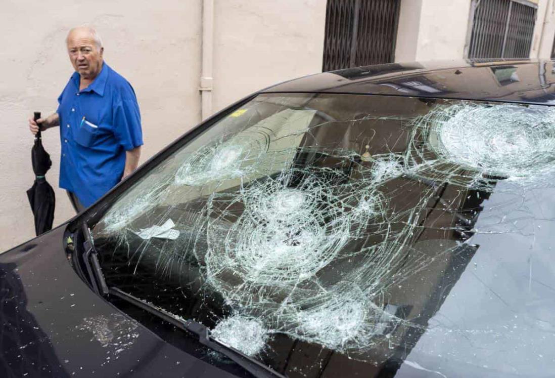 Bola de granizo mata a bebé en España