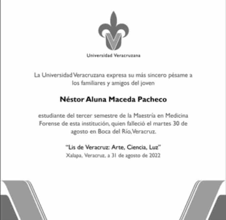 Estudiante hallado sin vida en Boca del Río era hijo de académico de la UV