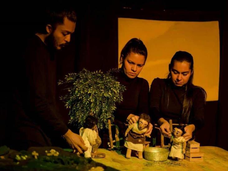 La niña de Tecún, teatro de títeres y actores que exhibe trata y tráfico de personas