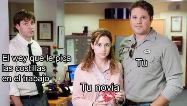 Picar costillas en el trabajo, el meme godín que preocupa a las parejas