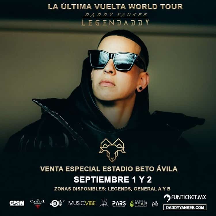 ¡Entérate! Liberarán más boletos para concierto de Daddy Yankee en Veracruz