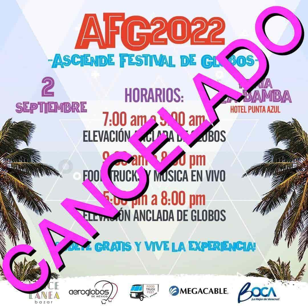 Cancelan Asciende Festival de Globos 2022 en Boca del Río