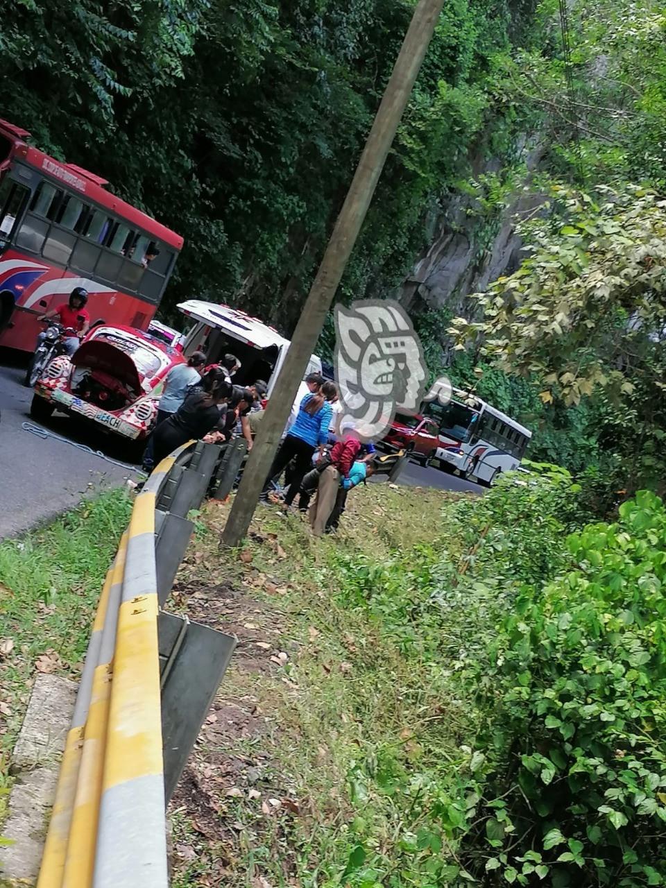 Cae en barranca de Teocelo mientras chapeaba la carretera