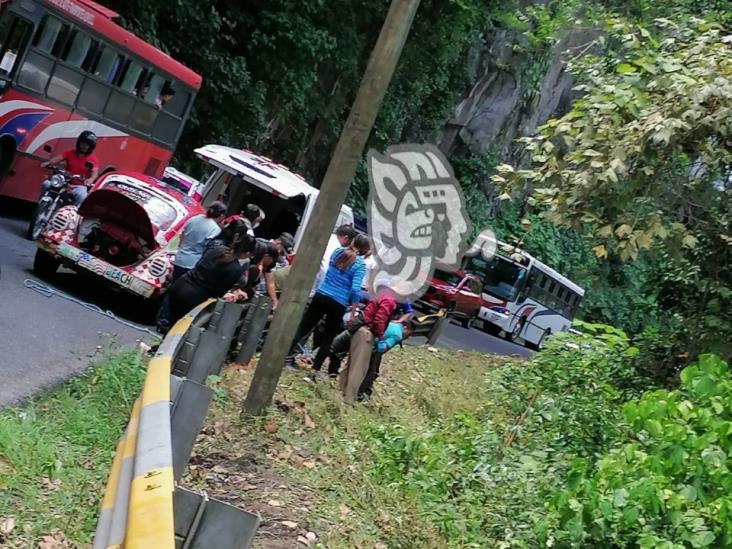 Cae en barranca de Teocelo mientras chapeaba la carretera