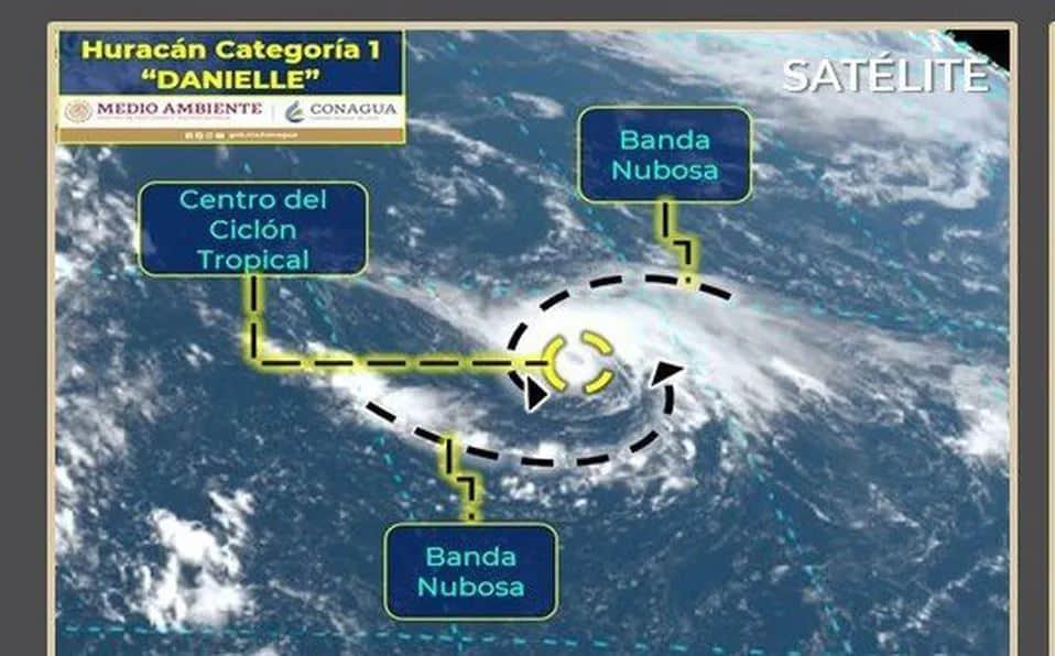 Tormenta tropical Danielle evoluciona a huracán categoría 1 en el Atlántico Norte