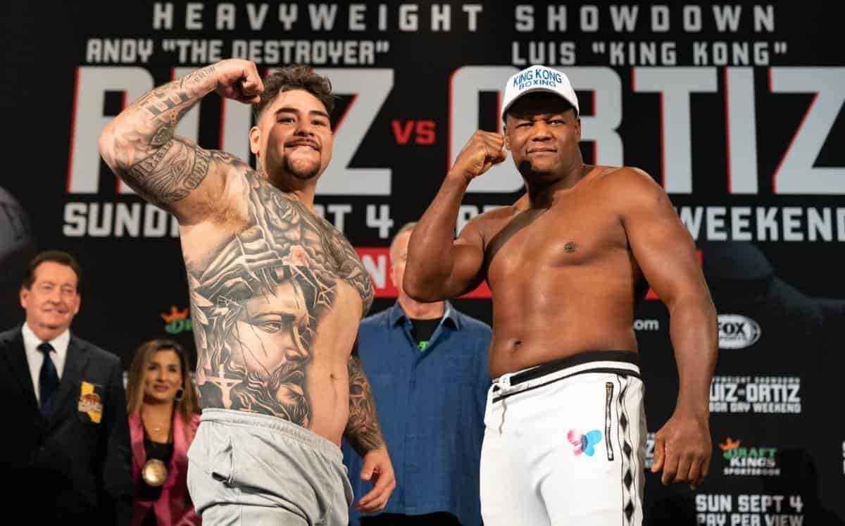 Andy Ruiz y Luis Ortiz dan el peso para su pelea