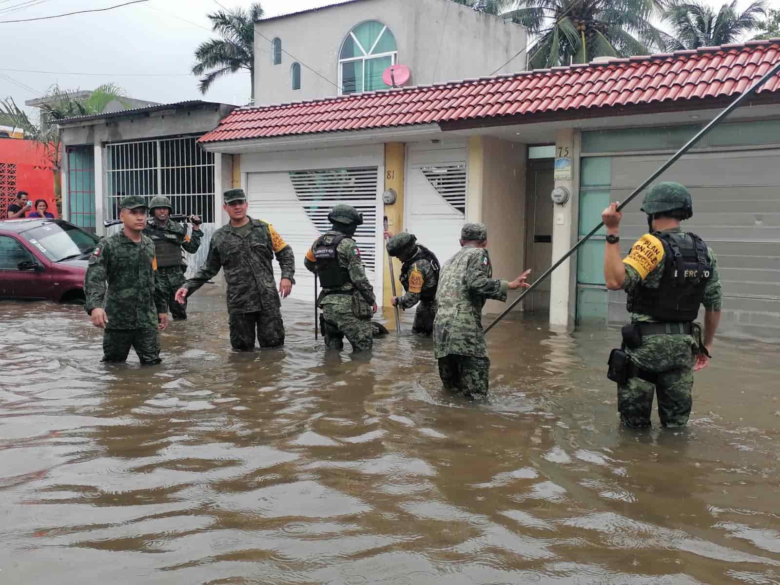 Ejército Mexicano activa Plan DN-III por inundaciones en Veracruz y Boca del Río