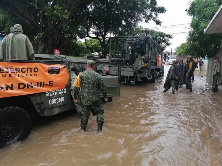 Ejército Mexicano activa Plan DN-III por inundaciones en Veracruz y Boca del Río