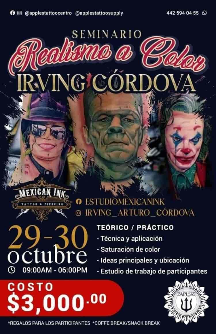 Veracruzano impartirá seminario en convención de tatuadores en Querétaro