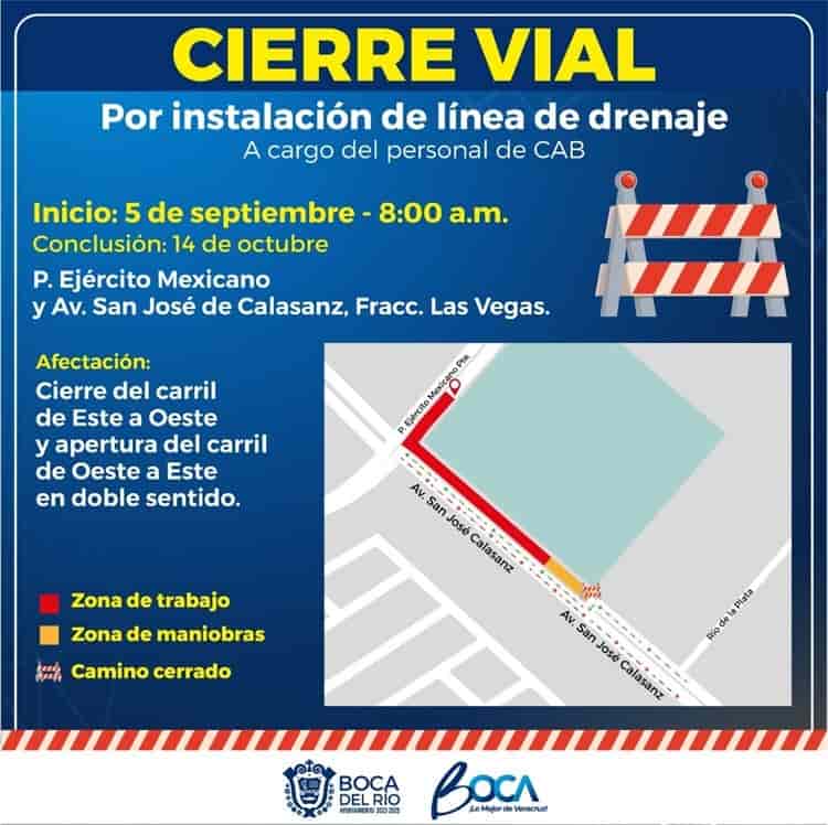 ¡Que no se te pase! Cerrarán avenida Ejército Mexicano por más de un mes en Veracruz