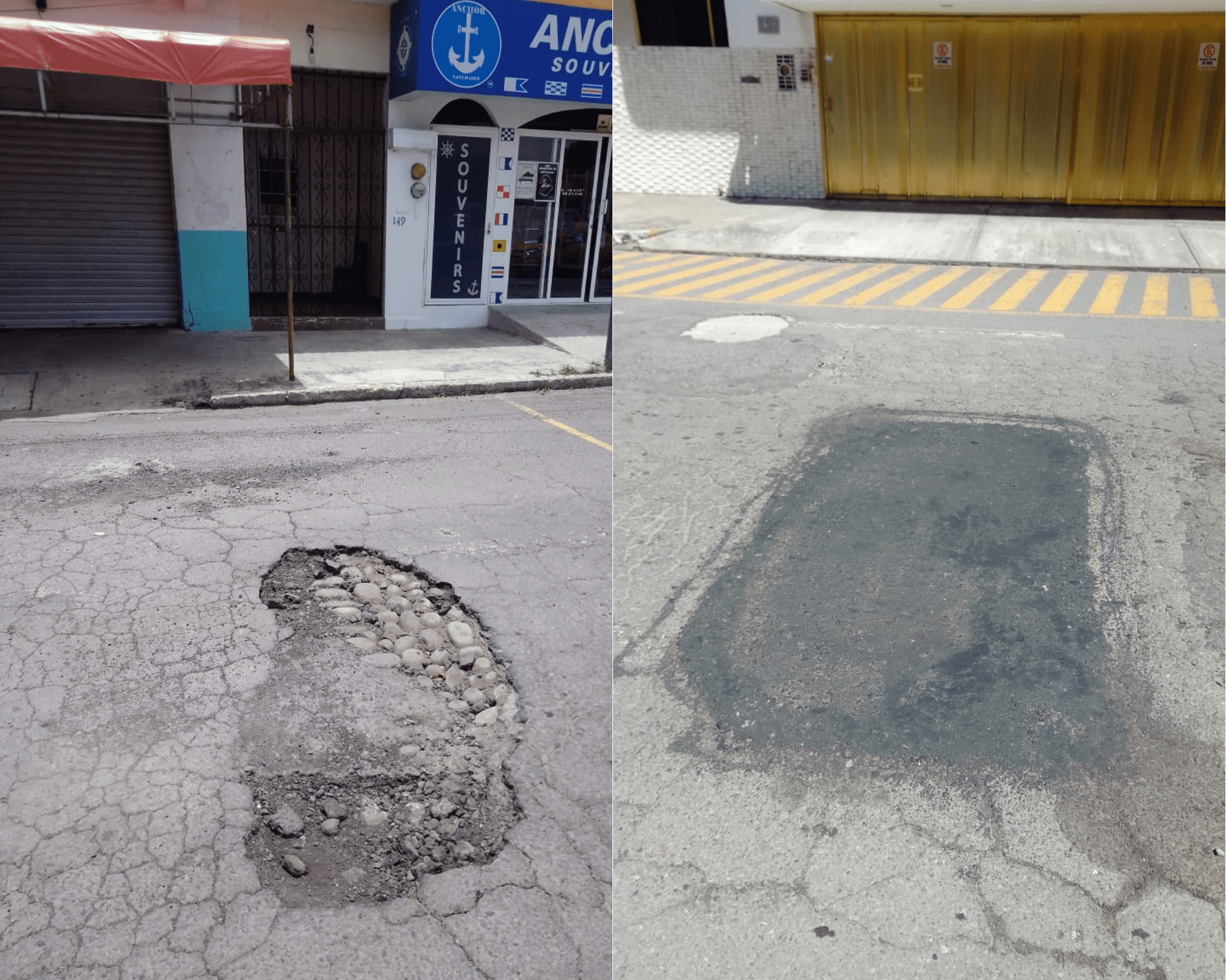 ¡Lo cubren! Tapan bache que causó dolores de cabeza a vecinos por 3 meses en Veracruz