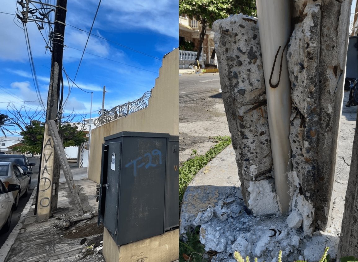 Vecinos piden a CFE dar mantenimiento a postes de luz antes que ocurra un apagón