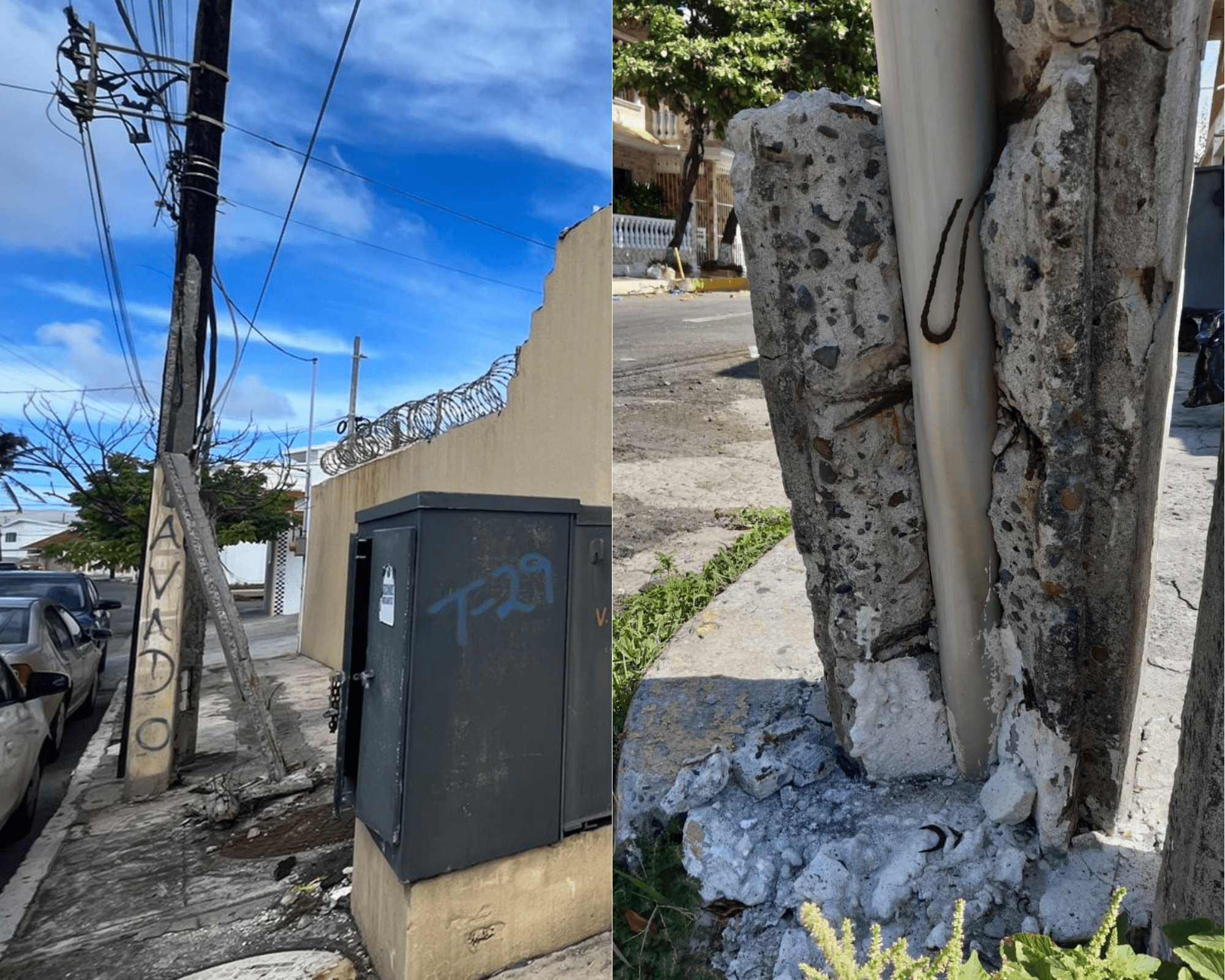 Vecinos piden a CFE dar mantenimiento a postes de luz antes que ocurra un apagón