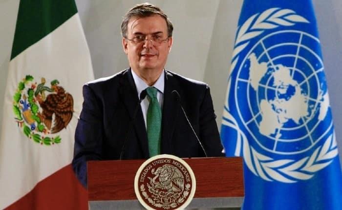 Marcelo Ebrard prepara propuesta de tregua mundial para entregar ante la ONU