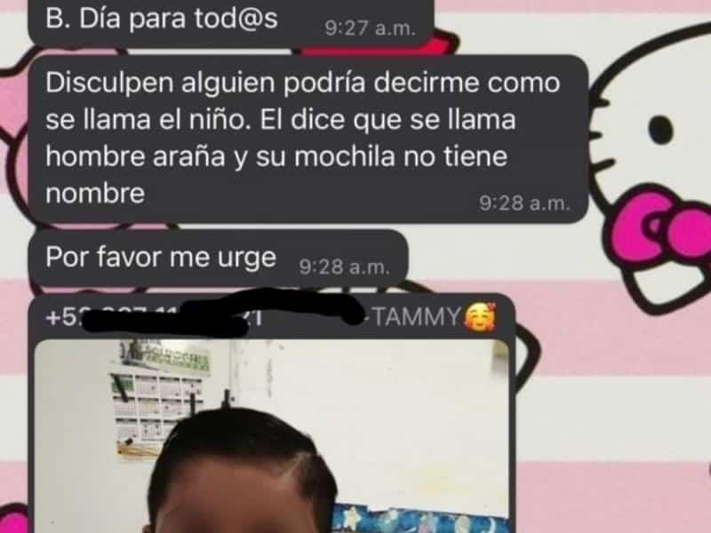 Niño dice llamarse “Hombre Araña”; maestra pide ayuda a padres para identificarlo