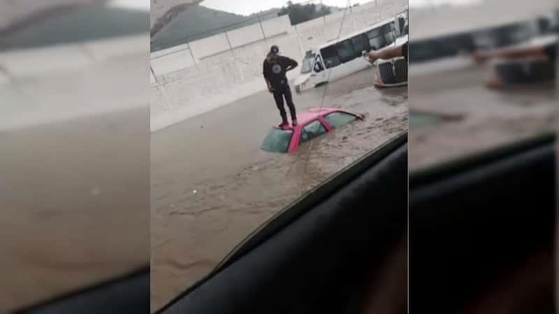 Ecatepec bajo el agua; tromba genera inundaciones (Video)