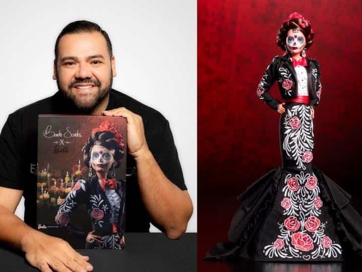 Diseñador mexicano viste a la ‘Barbie Día de muertos 2022’