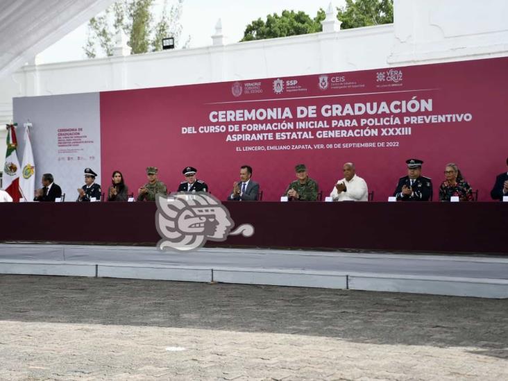 (+Video) Se gradúan 277 nuevos policías en Veracruz