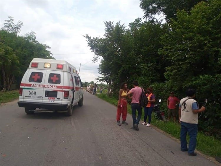 Se impactan vehículos en la carretera 175 Cosamaloapan - Tlacotalpan