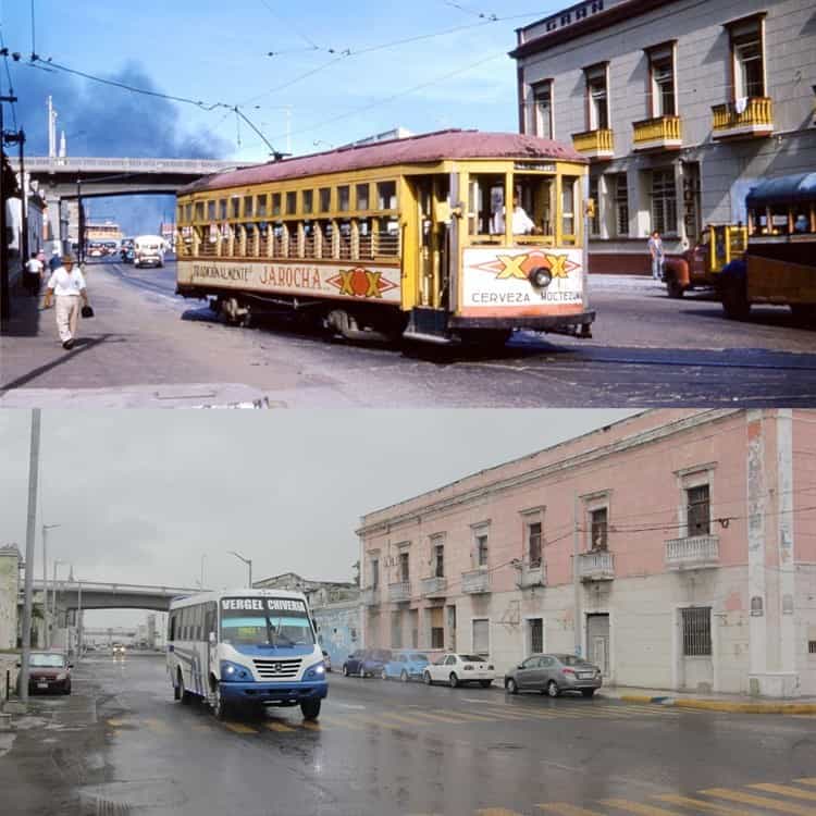 Así era la Ciudad de Veracruz en la época de los tranvías