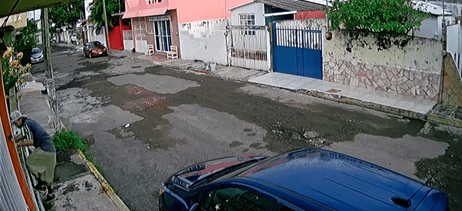 Captan a supuesto ladrón de tuberías en Veracruz (+Video)