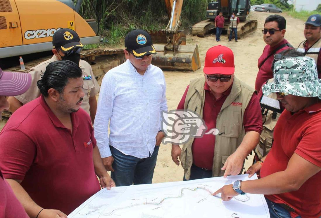 Marina supervisa dragado del río Agua Dulce; alcanzó 65% de avance