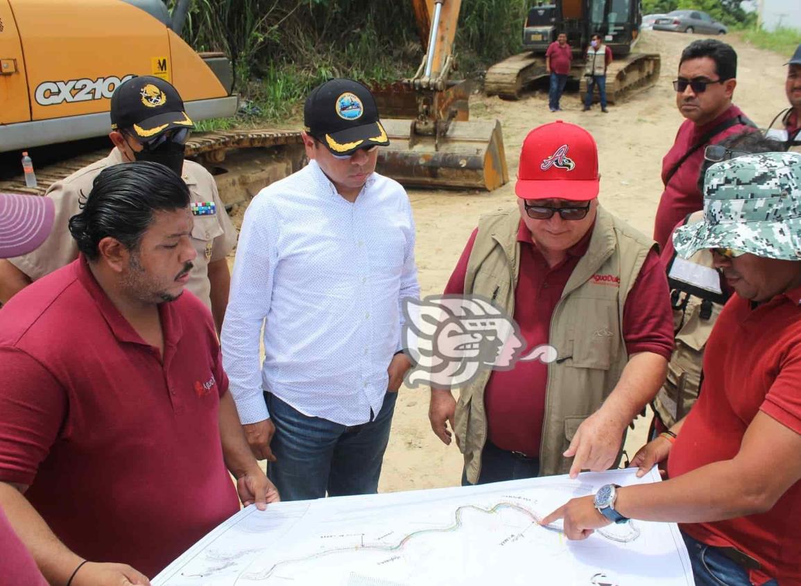 Marina supervisa dragado del río Agua Dulce; alcanzó 65% de avance