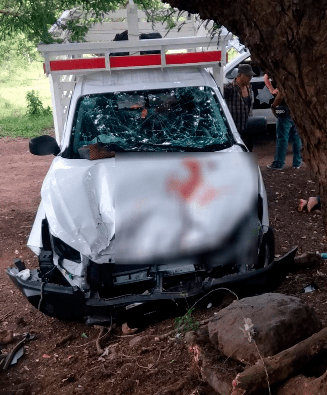 Camioneta se queda sin frenos y vuelca en San Andrés Tuxtla; hay 7 lesionados