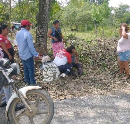 Ciclista cae y sufre laceraciones en el camino La Lajilla a Cascajal