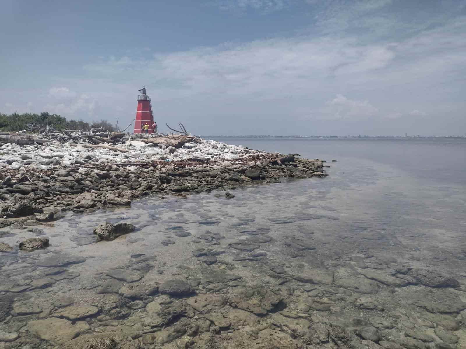 En Veracruz, asombra nacimiento de agua dulce sobre Isla Verde