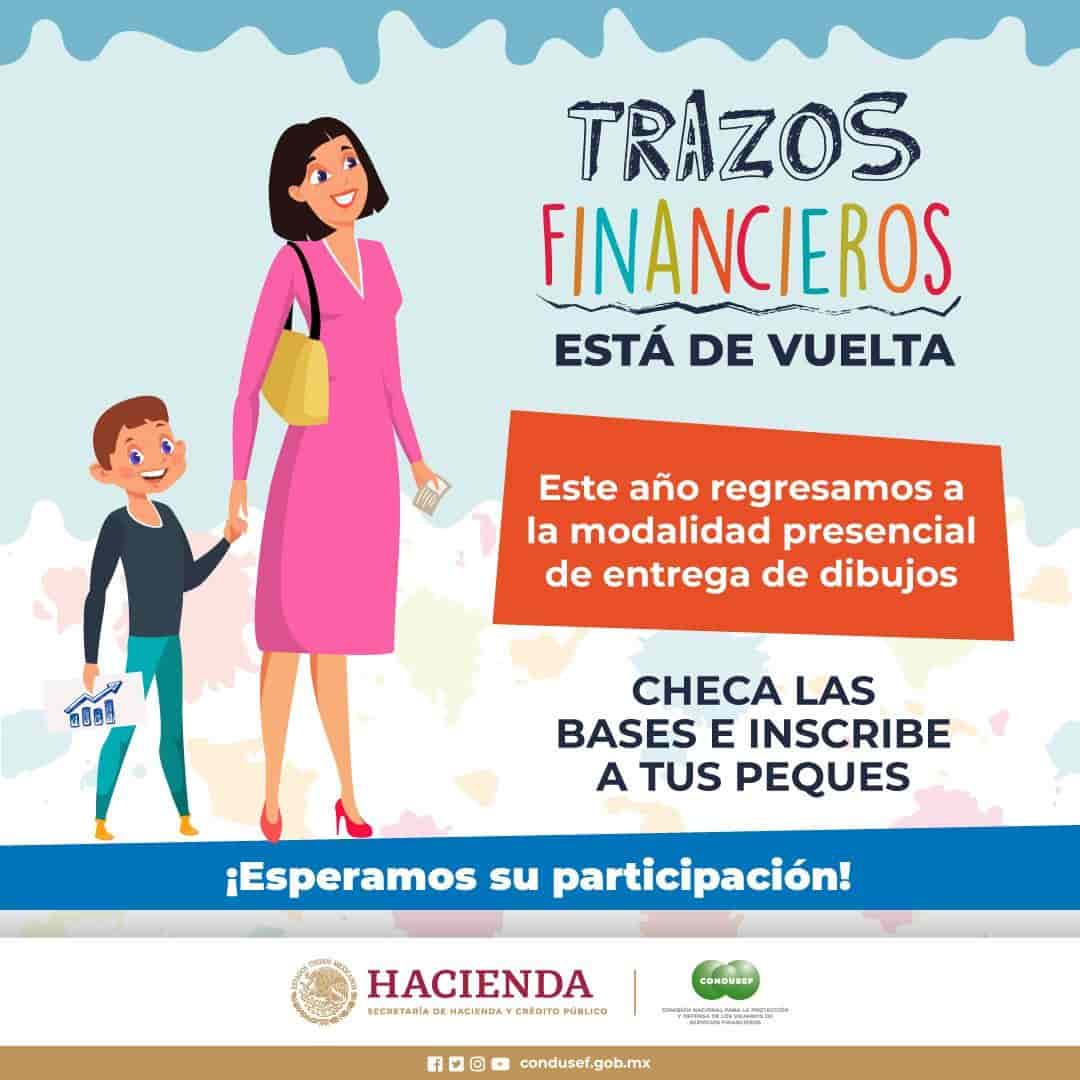 Condusef invita a niños a Concurso de Dibujo y Puntura Infantil Trazos Financieros