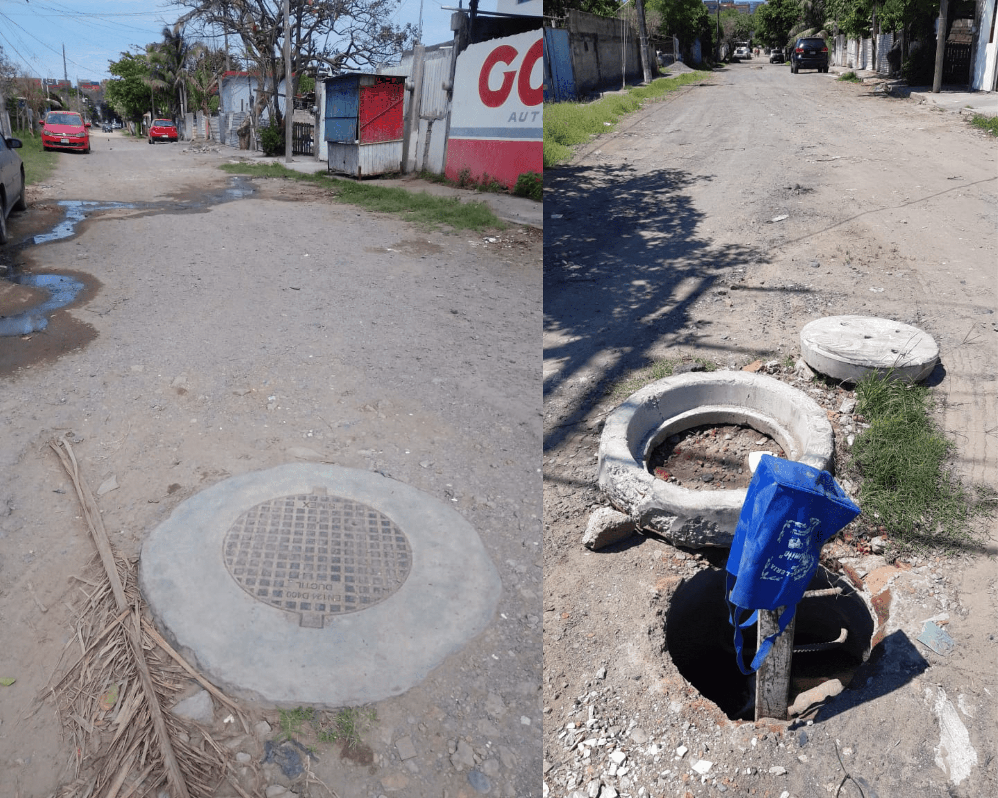 ¡Después de un año!Arreglan autoridades de Veracruz registro que estaba en mal estado