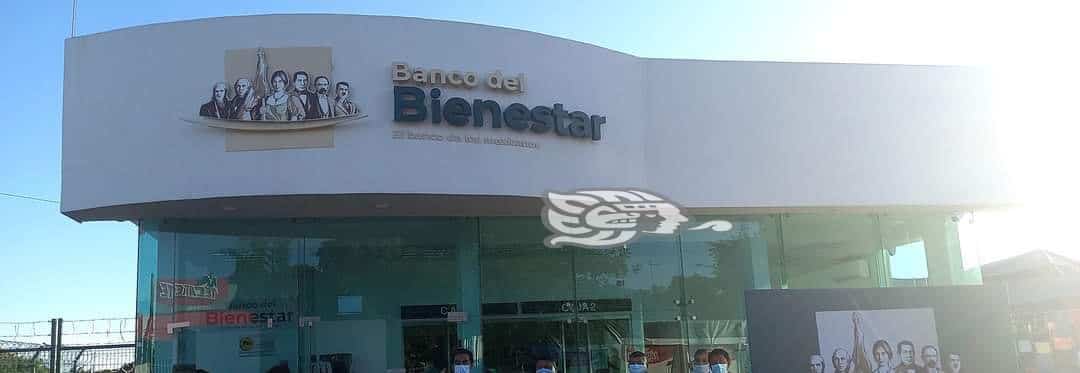 Falla cajero del Banco del Bienestar en Mecayapan