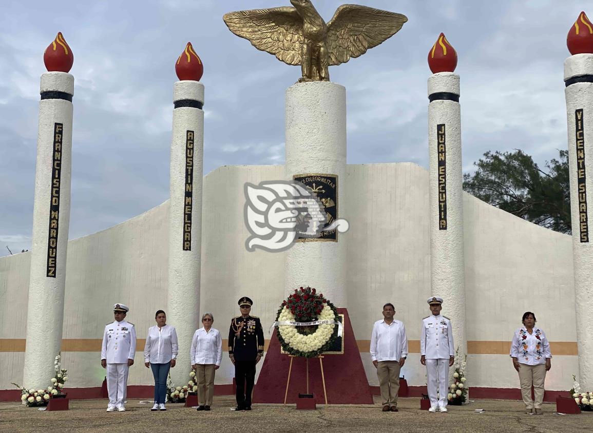 Conmemoran en Coatzacoalcos el 175 aniversario de los Niños Héroes(+Video)