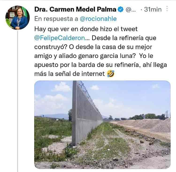 Ni familiares ni amigos están en el proyecto; ‘revira’ Nahle tweet a Calderón