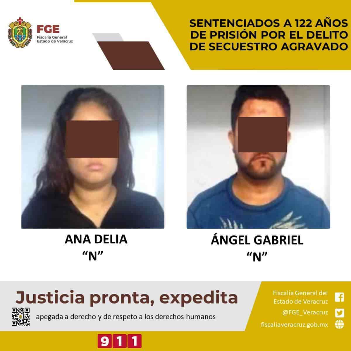 Sentencian a secuestradores a 122 años de prisión