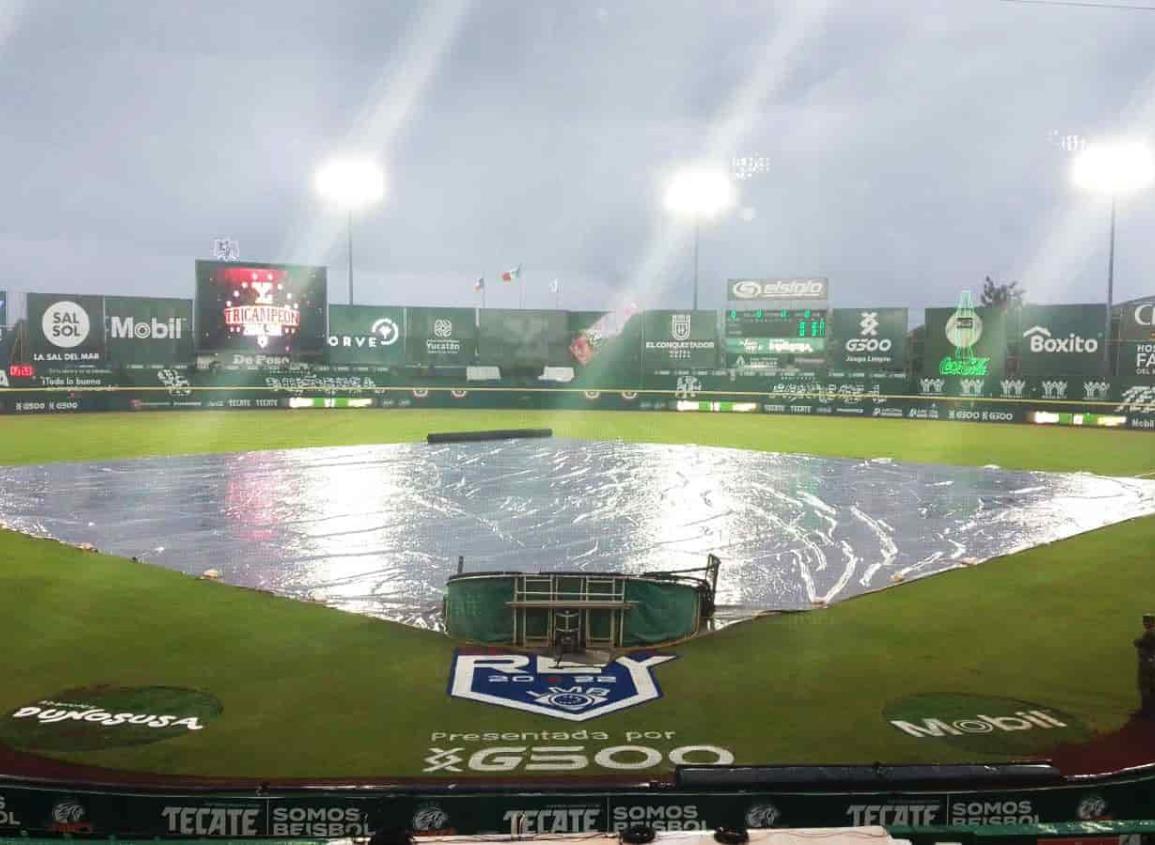 Lluvia en Yucatán aplaza Juego 3 de la Serie del Rey