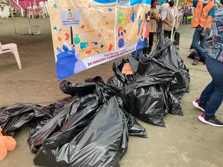 Video: Realizan jornada de limpieza en playas de Villa del Mar en Veracruz