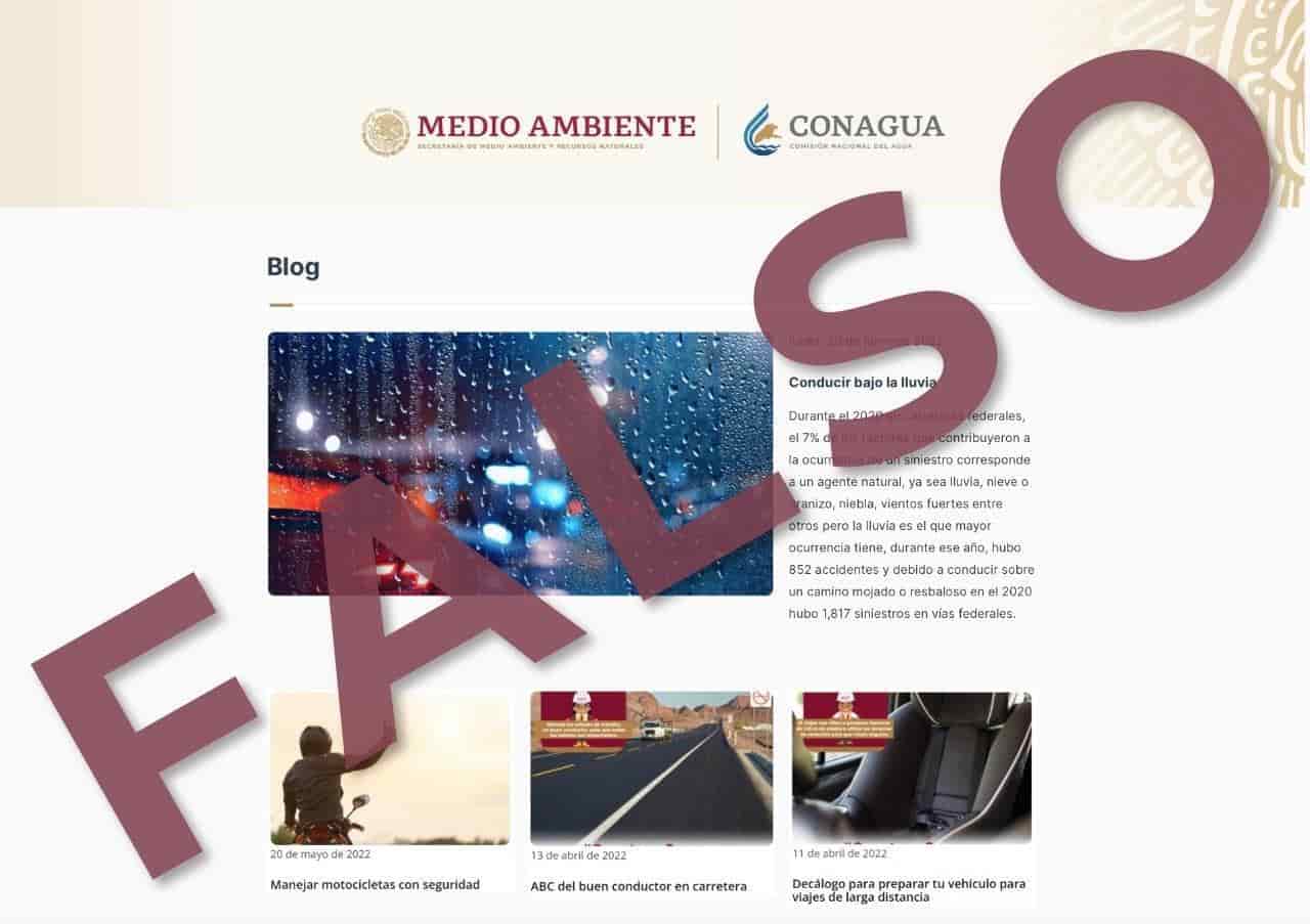 Advierten sobre presunto sitio web que usa imagen de Conagua para cometer fraudes