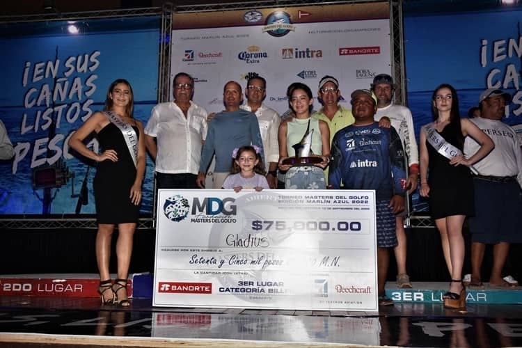 Realizan premiación del Torneo de Pesca Másters del Golfo Marlín Azul 2022