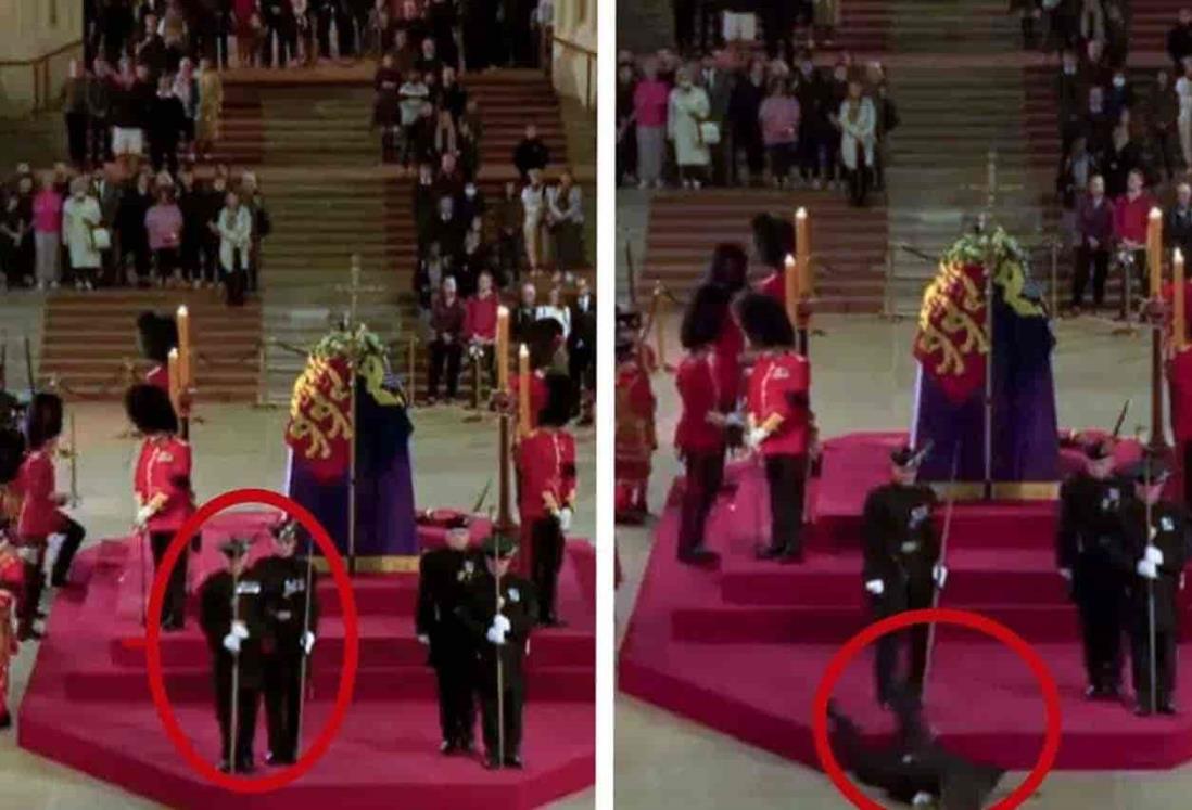 Guardia real se desmaya en funeral de la reina Isabel II (+Video)