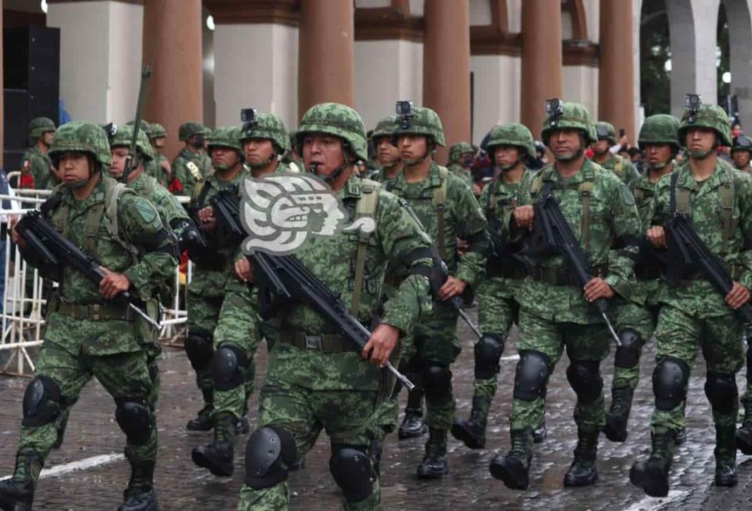 Por lluvias, suspenden desfile militar en 95 municipios de Veracruz