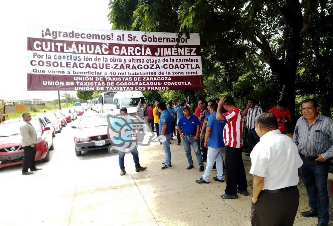 Ya se puso en operación la carretera Cosoleacaque-Zaragoza