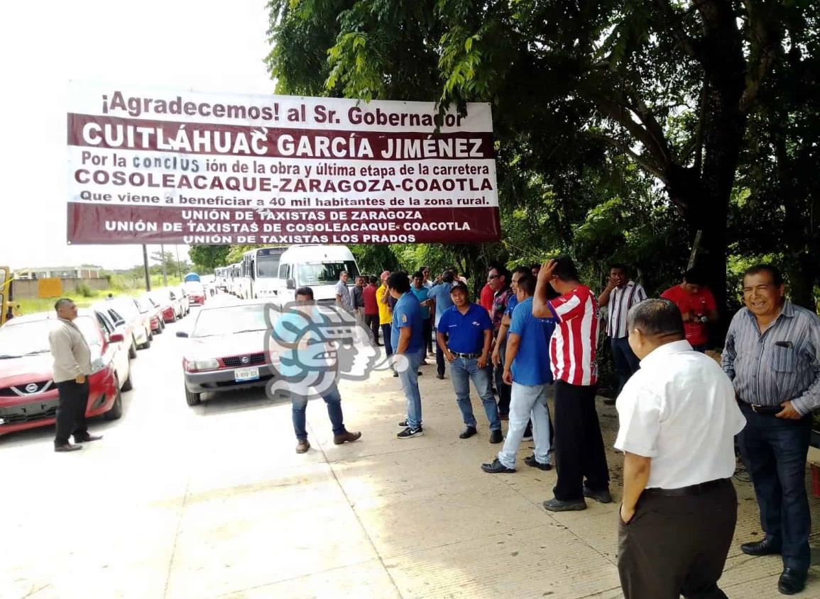 Ya se puso en operación la carretera Cosoleacaque-Zaragoza