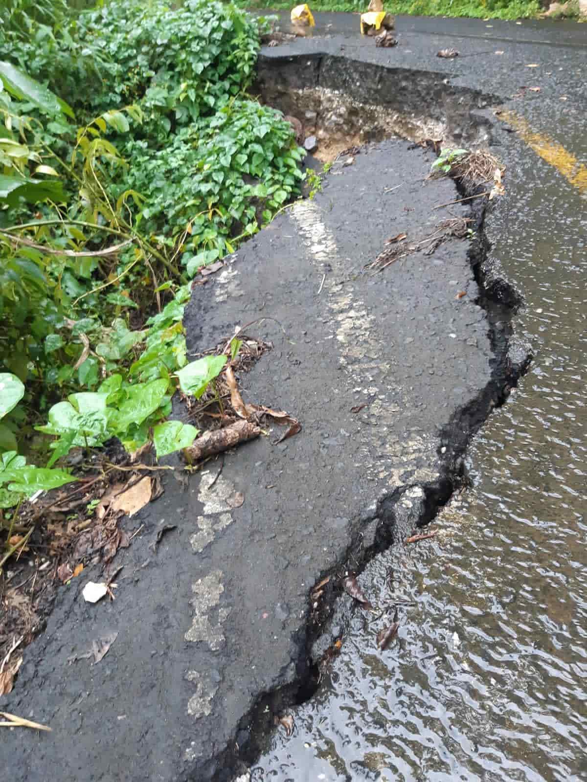 Temporal lluvioso dañó caminos en zona sur; no hay zonas incomunicadas